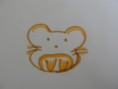 simpele cartoon muis.
